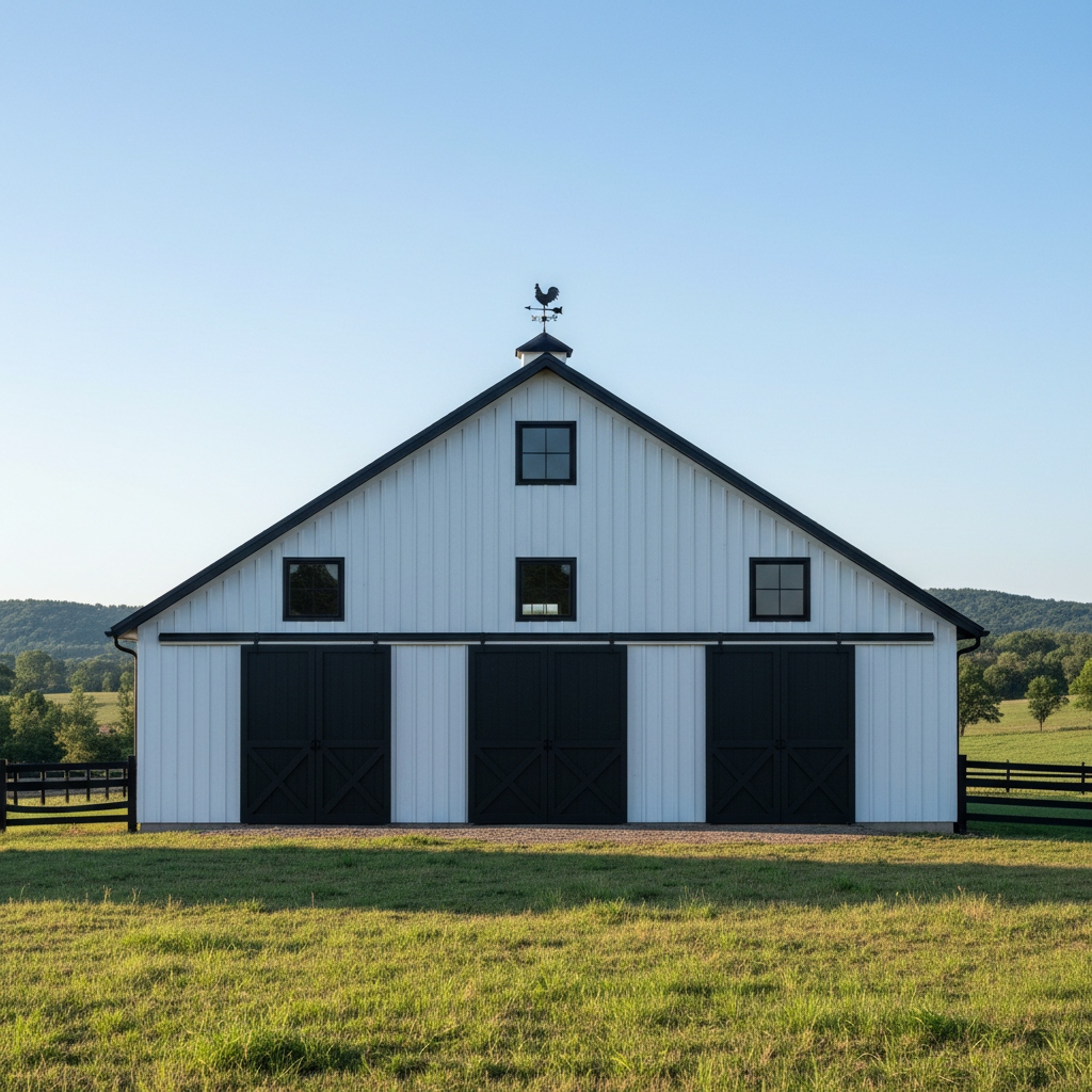 Quality Barns & More crew on a job site